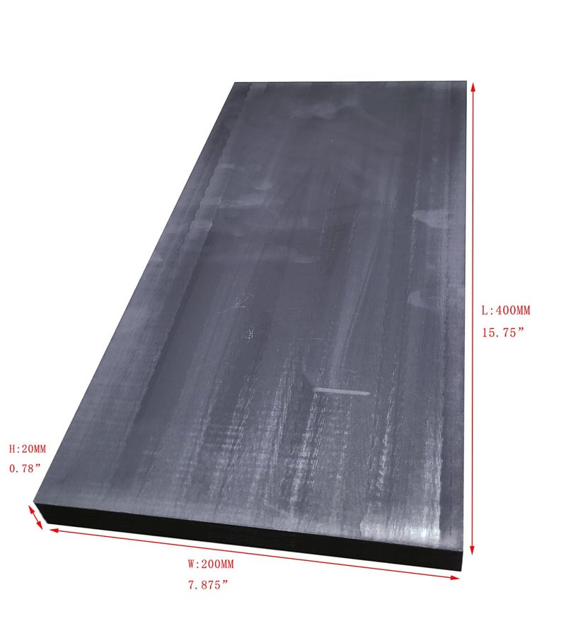 OTOOLWORLD Aluminum Profiles Graphite Plate (400MMx200MMx20MM) - Industrial Grade EDM Graphite Block - Image 3